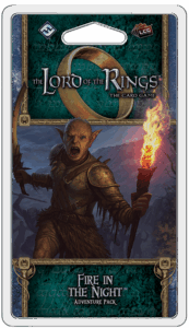 The Lord of the Rings: The Card Game – Fire in the Night board game cover
