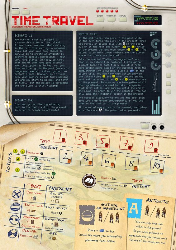 Robinson Crusoe: Adventures on the Cursed Island – “Time Travel” Scenario board game cover