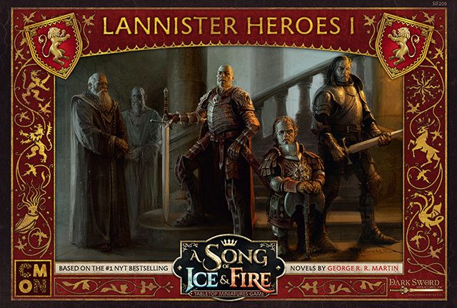 A Song of Ice & Fire: Tabletop Miniatures Game – Lannister Heroes I board game cover