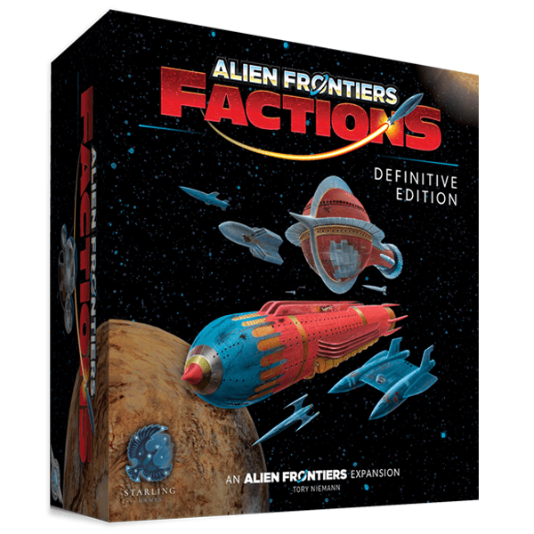 Alien Frontiers Factions: Definitive Edition board game cover