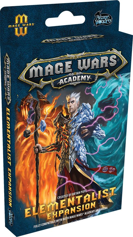 Mage Wars Academy: Elementalist Expansion board game cover