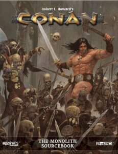 Conan: The Monolith Sourcebook board game cover