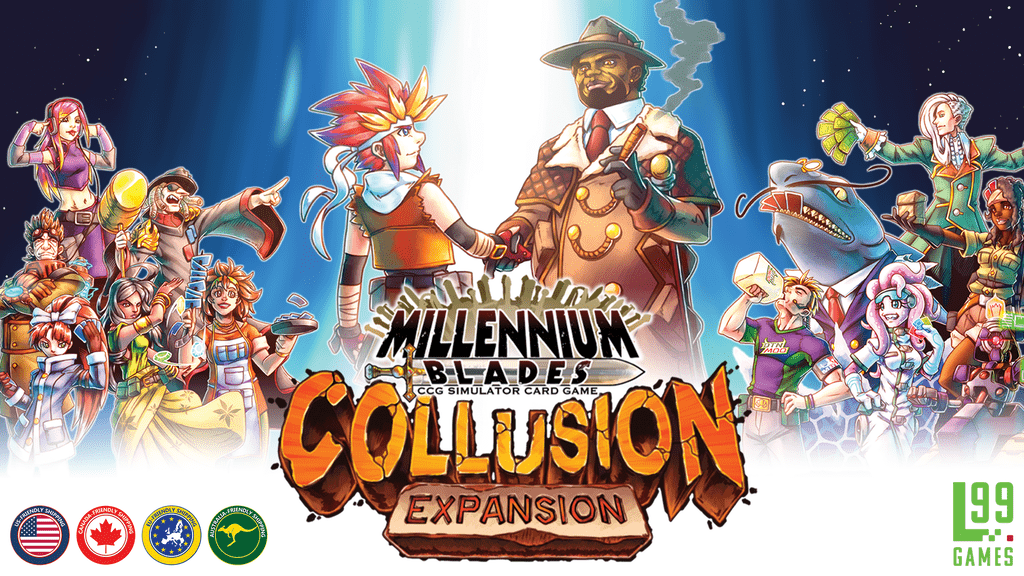 Millennium Blades: Collusion board game cover