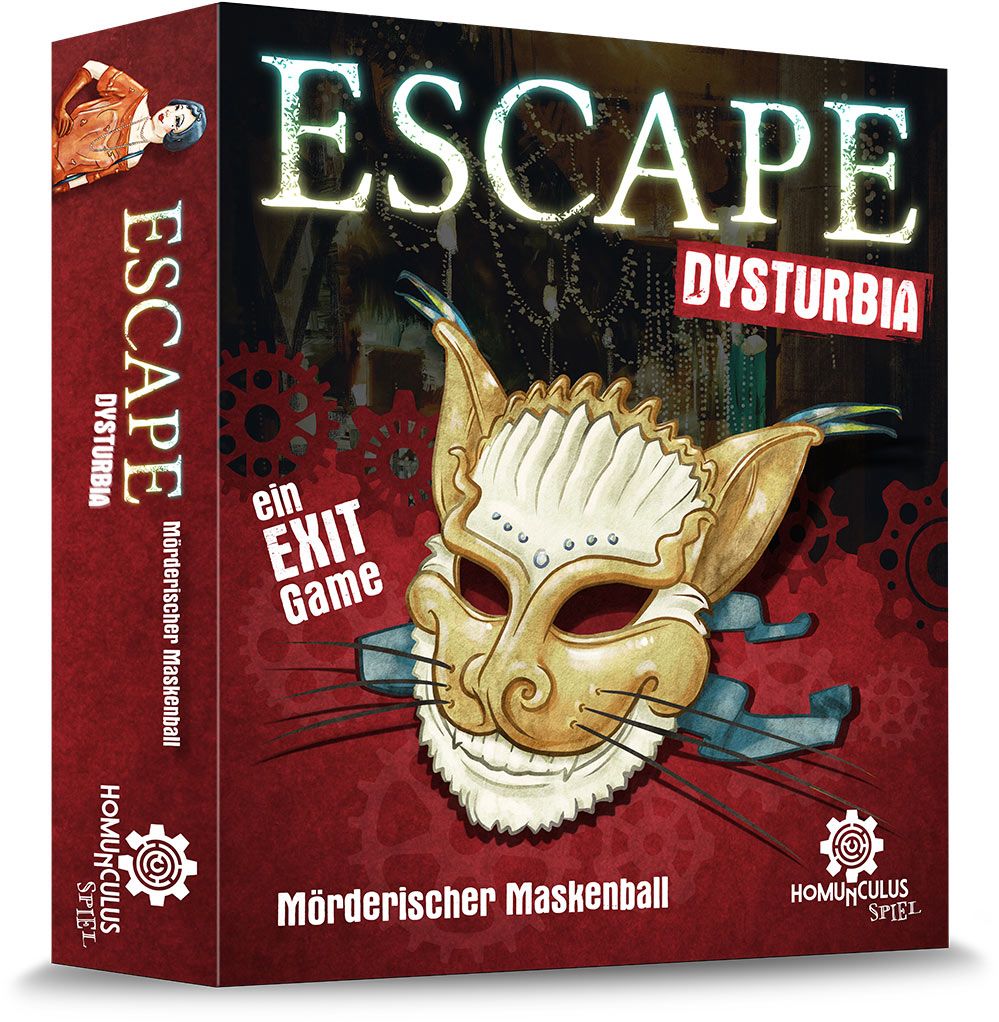 ESCAPE Dysturbia: Mörderischer Maskenball board game cover