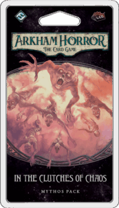 Arkham Horror: The Card Game – In The Clutches of Chaos: Mythos Pack board game cover