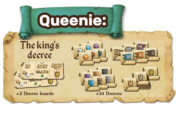 Merlin: Queenie 2 – The King’s Decree board game cover