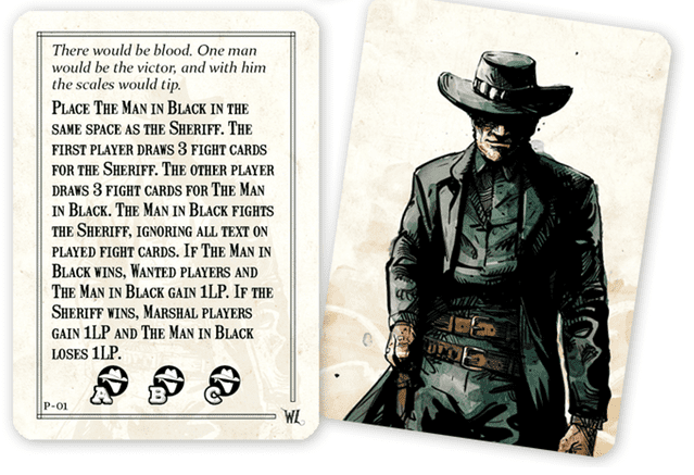 Western Legends: Man in Black Promo Card board game cover