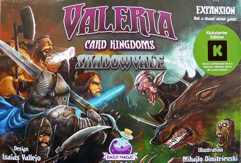 Valeria: Card Kingdoms – Shadowvale: Kickstarter Edition board game cover