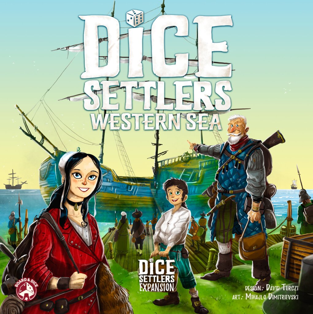 Dice Settlers: Western Sea board game cover