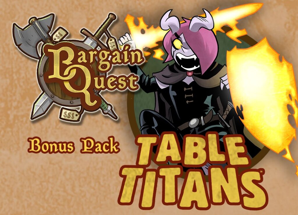 Bargain Quest: Table Titans board game cover