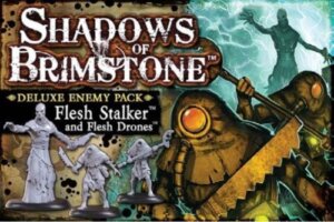 Shadows of Brimstone: Flesh Stalker & Flesh Drones Deluxe Enemy Pack board game cover