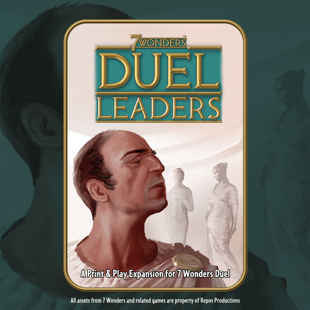 Leaders (fan expansion for 7 Wonders Duel) board game cover