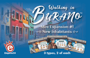 Walking in Burano: Mini Expansion 1 – New Inhabitants board game cover