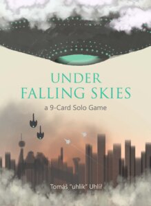 Under Falling Skies: A 9-Card Solo Game board game cover