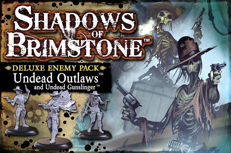 Shadows of Brimstone: Undead Outlaws and Undead Gunslinger Deluxe Enemy Pack board game cover