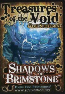 Shadows of Brimstone: Treasures of the Void Game Supplement board game cover