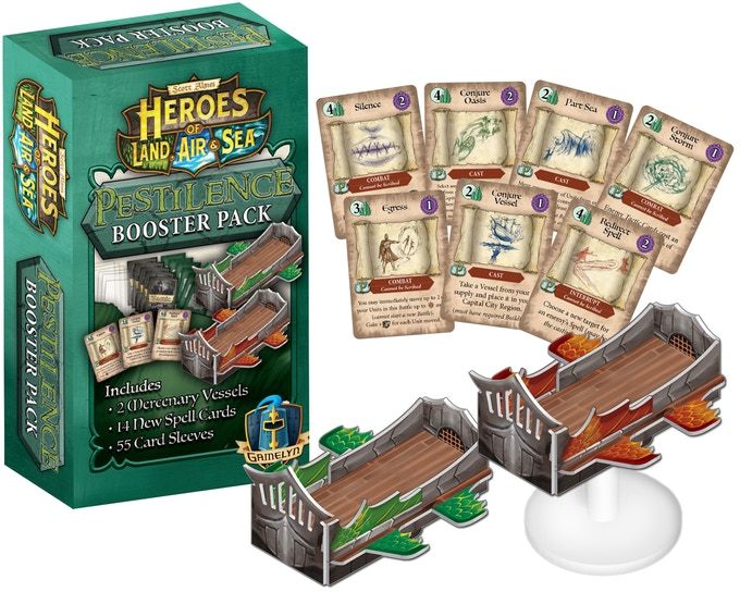 Heroes of Land, Air & Sea: Pestilence Booster Pack board game cover