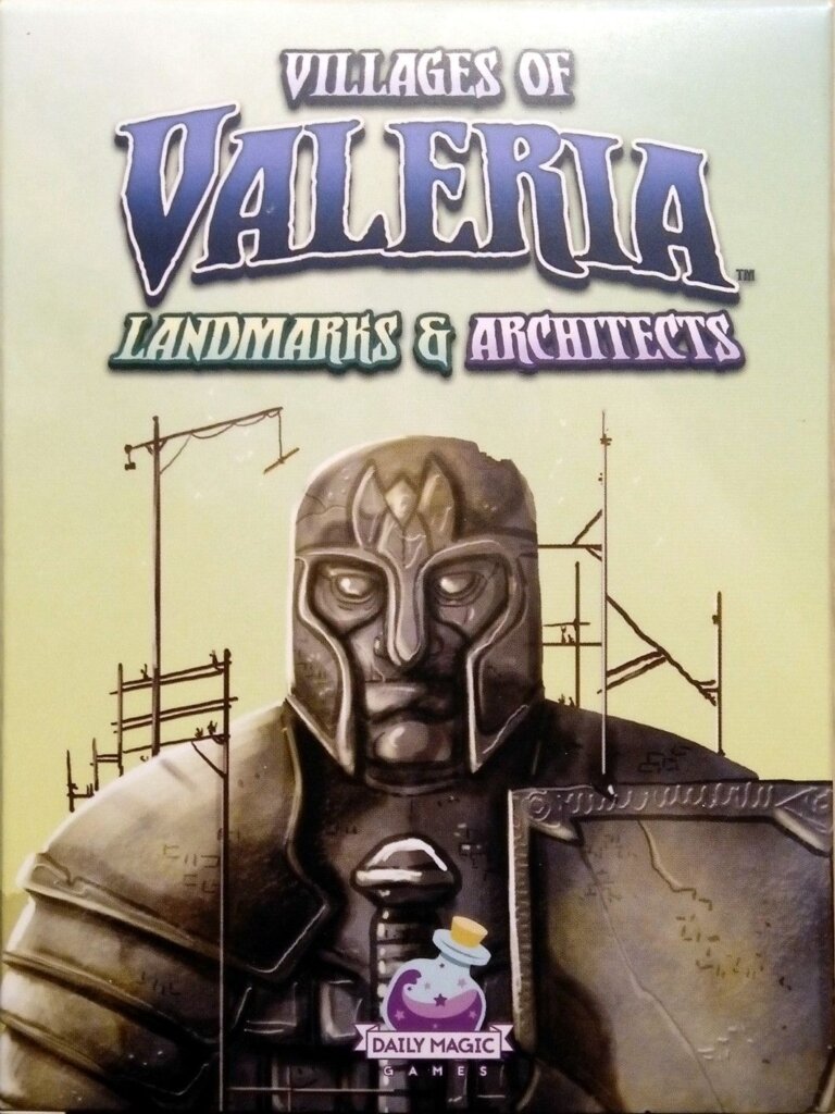 Villages of Valeria: Landmarks & Architects board game cover