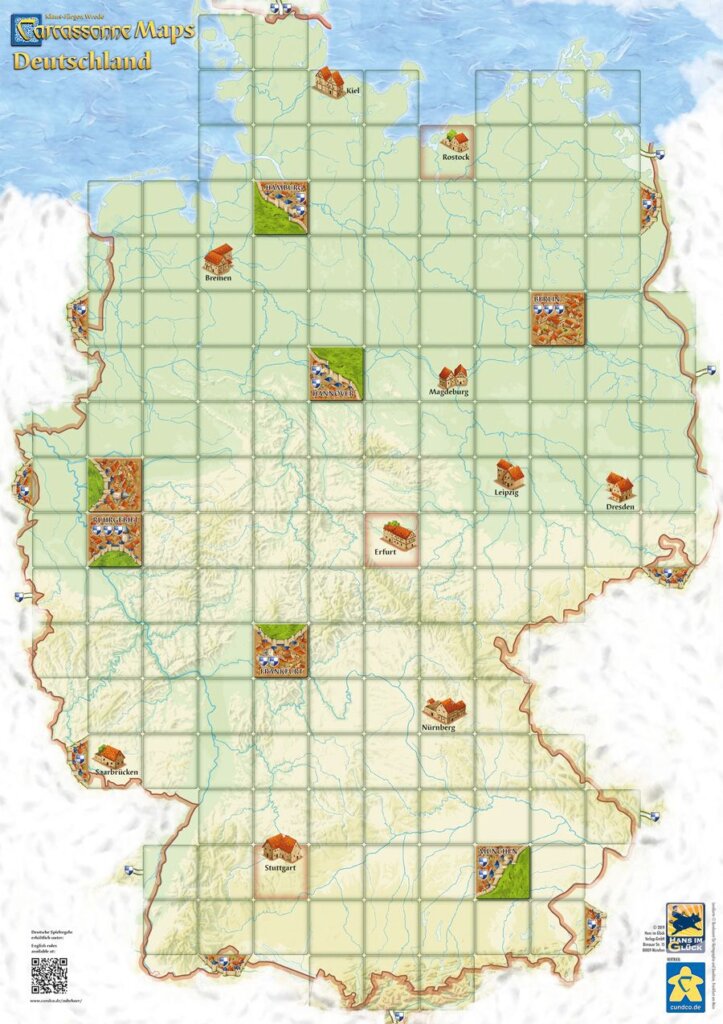 Carcassonne Maps: Deutschland board game cover