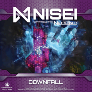 Downfall: Ashes – Part 1 (fan expansion for Android: Netrunner) board game cover