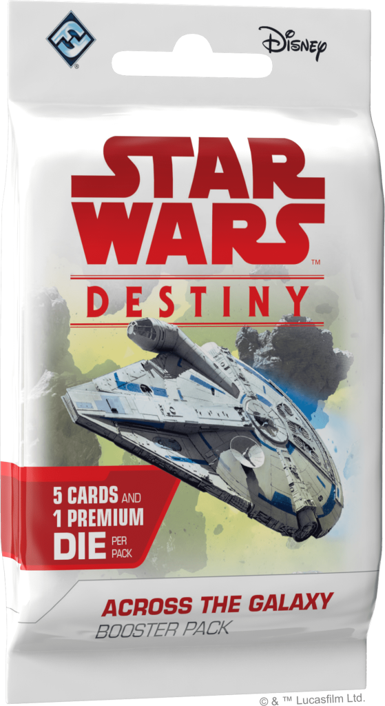 Star Wars: Destiny – Across the Galaxy Booster Pack board game cover
