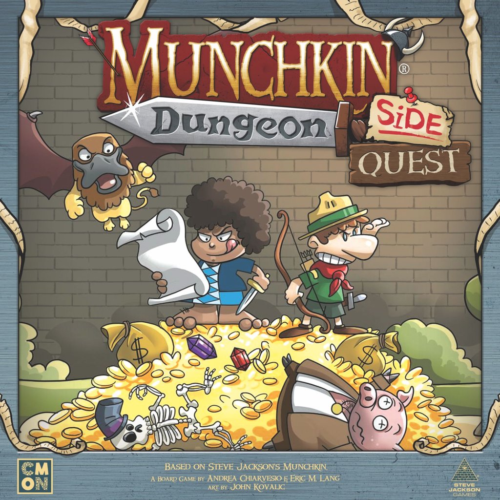 Munchkin Dungeon: Side Quest board game cover