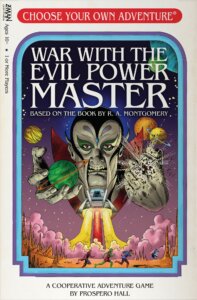 Choose Your Own Adventure: War with the Evil Power Master board game cover