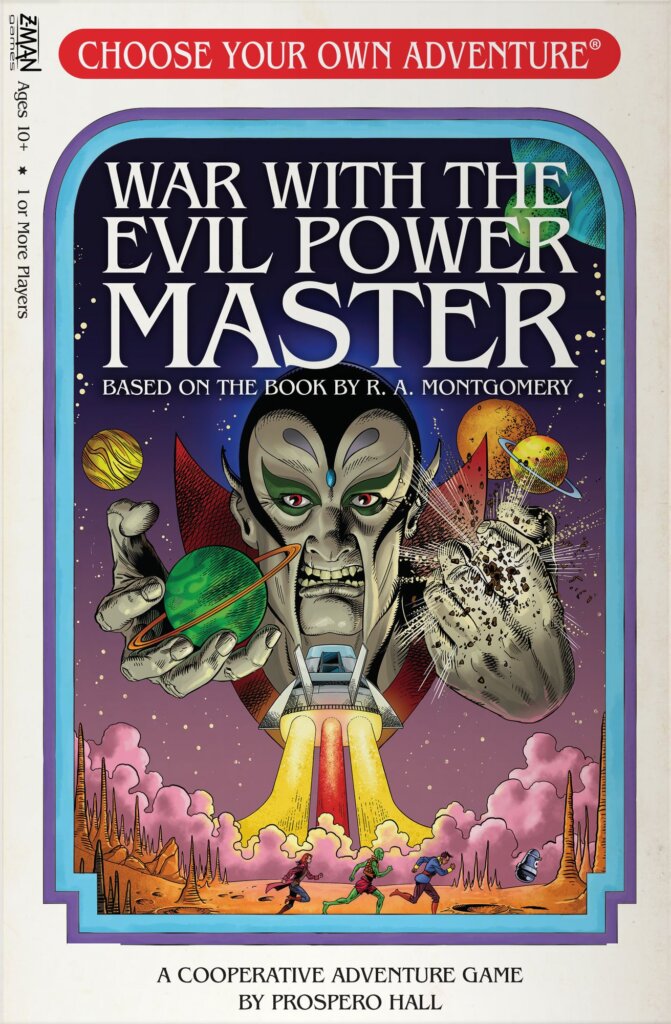 Choose Your Own Adventure: War with the Evil Power Master board game cover