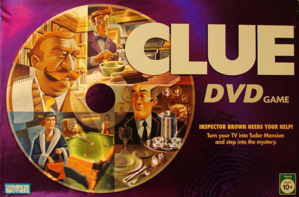 Clue DVD Game board game cover
