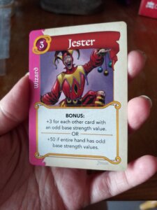 Fantasy Realms: Jester Promo Card board game cover