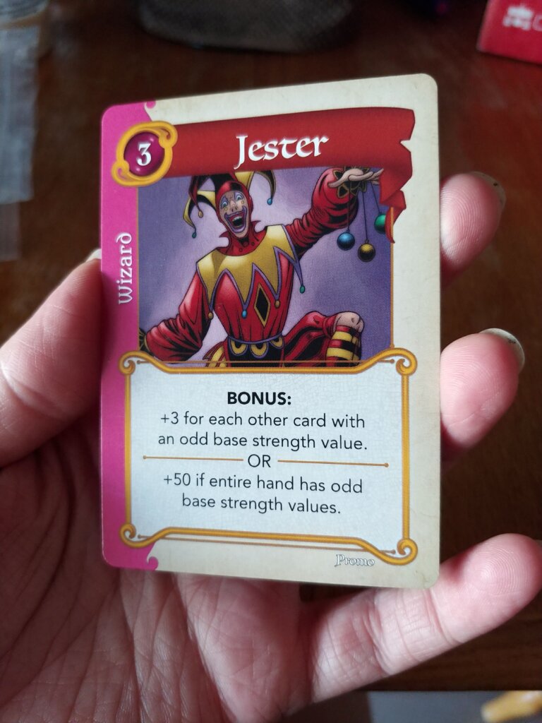 Fantasy Realms: Jester Promo Card board game cover