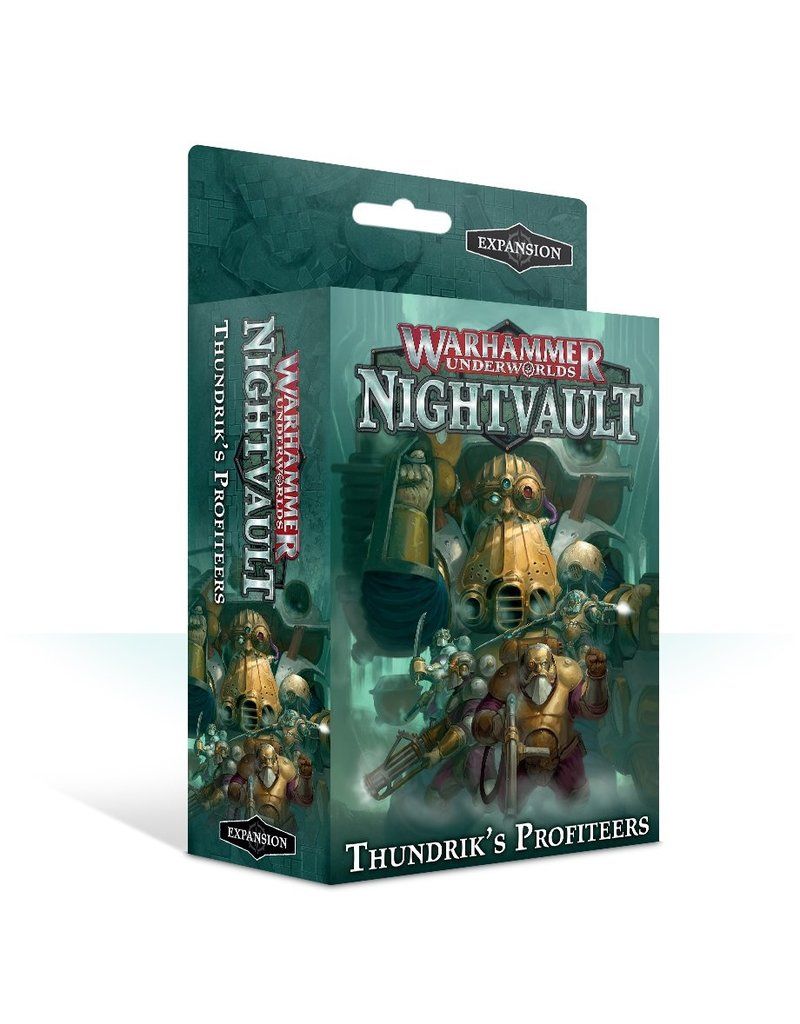 Warhammer Underworlds: Nightvault – Thundrik’s Profiteers board game cover