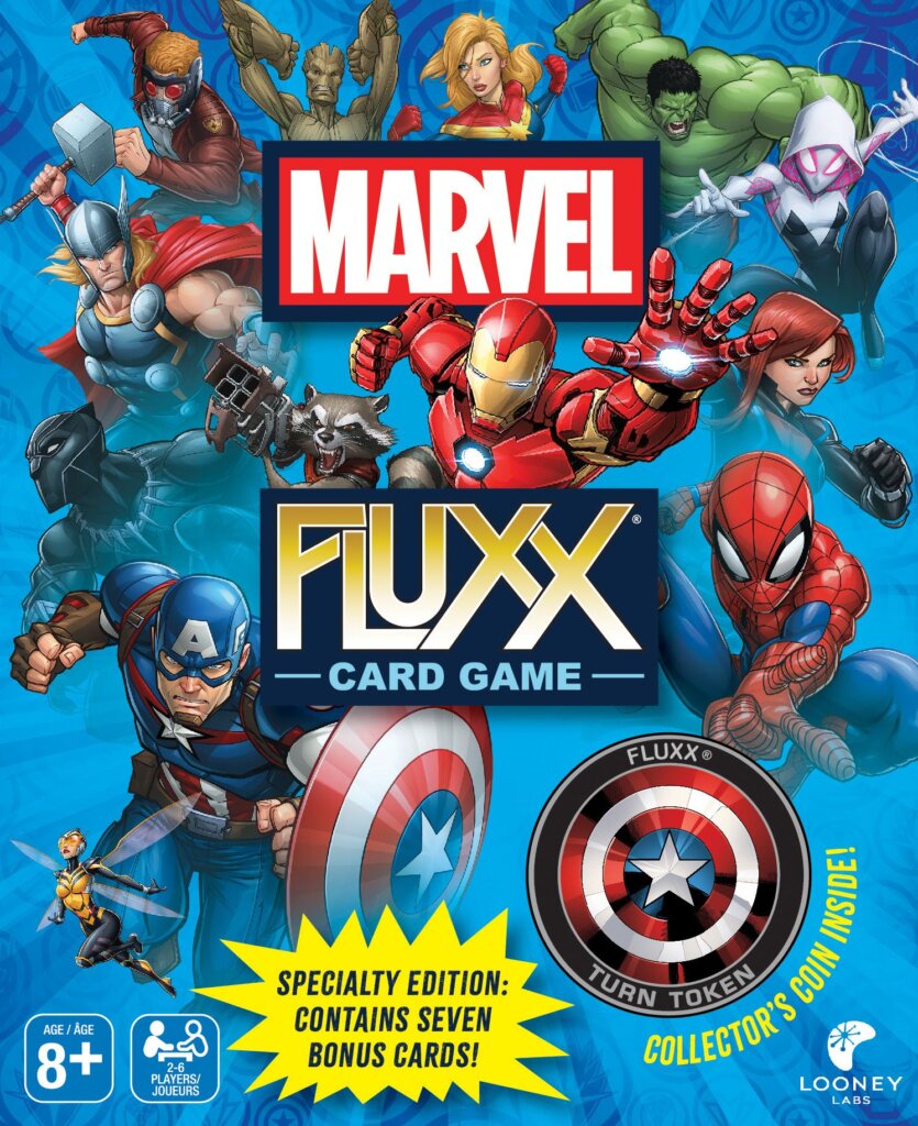 Marvel Fluxx board game cover
