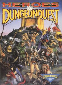 Heroes for Dungeonquest board game cover