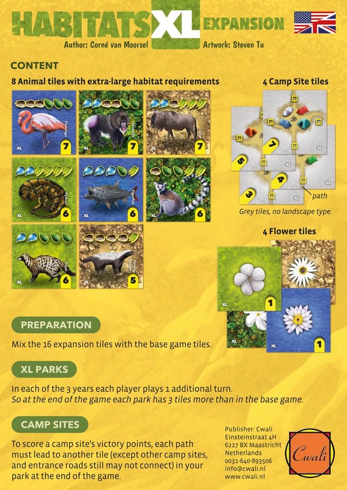 Habitats: XL Expansion board game cover