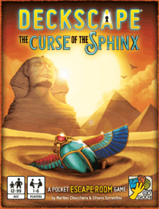 Deckscape: The Curse of the Sphinx board game cover
