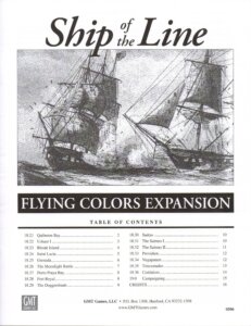 Flying Colors: Ship of the Line board game cover