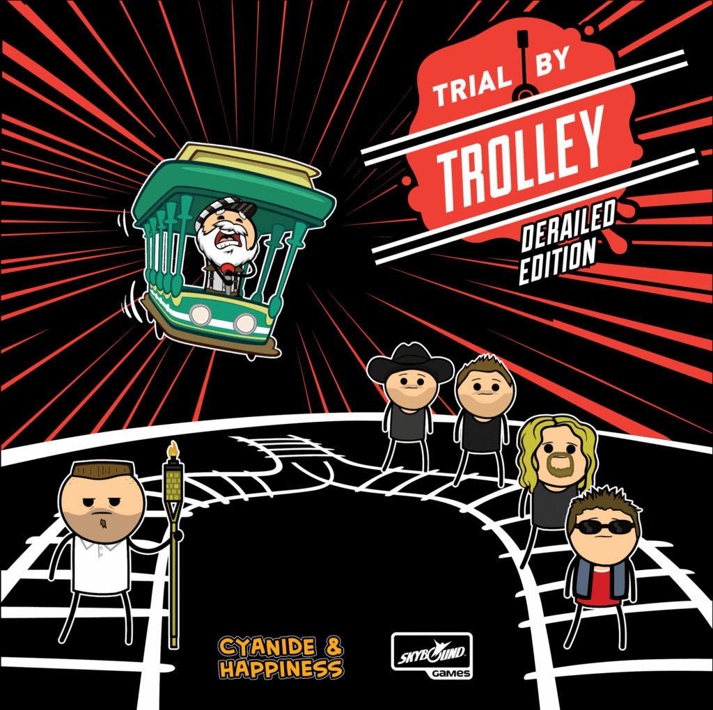 Trial by Trolley: Derailed Edition board game cover
