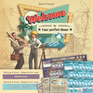 Welcome To…: Halloween & Christmas Lights Thematic Neighborhoods board game cover
