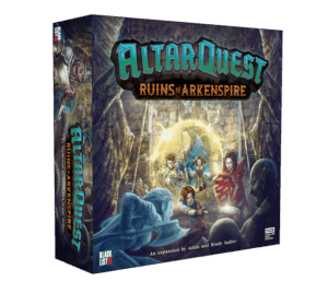 Altar Quest: Ruins of Arkenspire board game cover