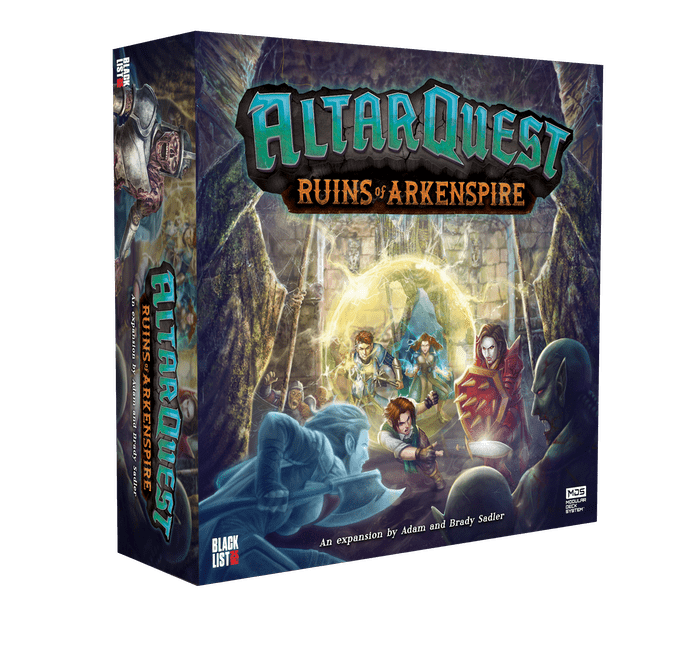 Altar Quest: Ruins of Arkenspire board game cover