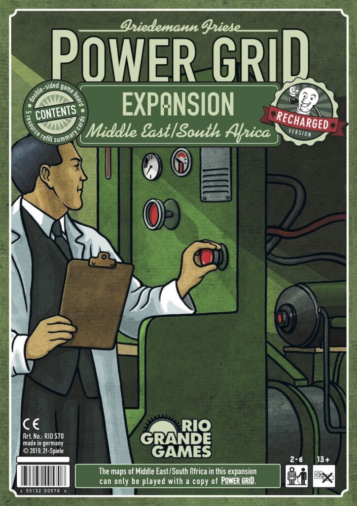 Power Grid: Middle East/South Africa board game cover
