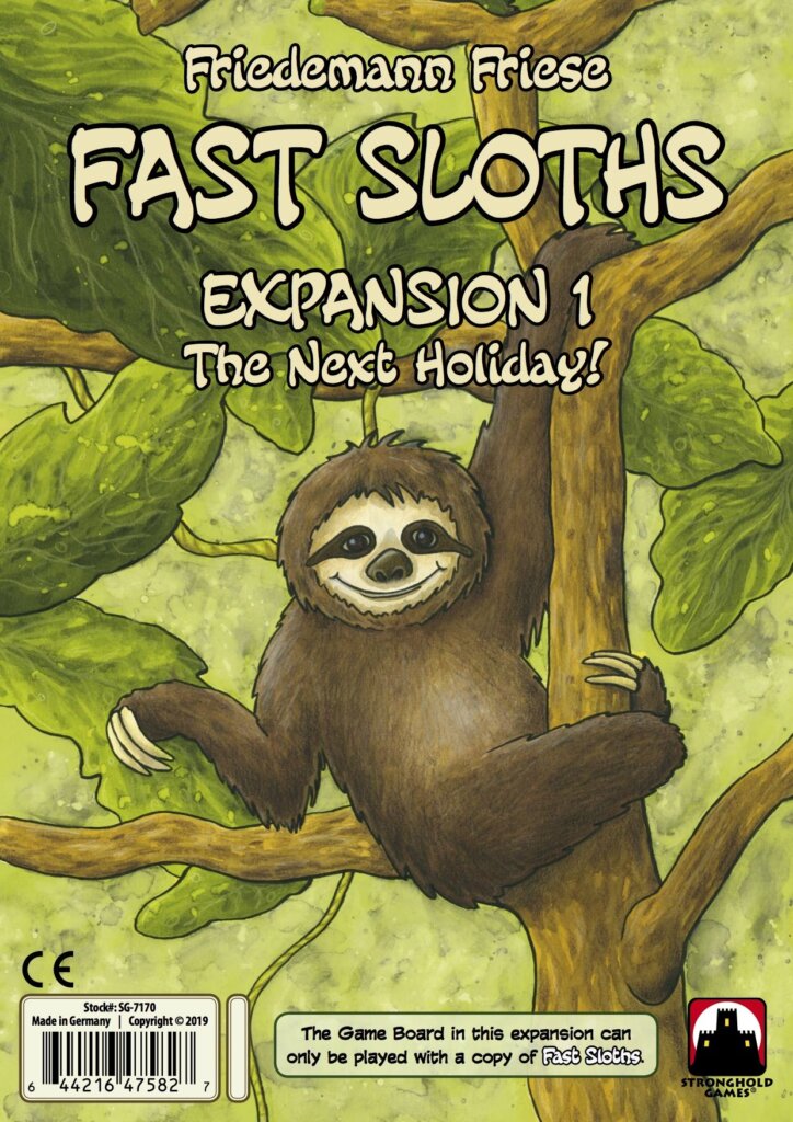 Fast Sloths: Expansion 1 – The Next Holiday! board game cover
