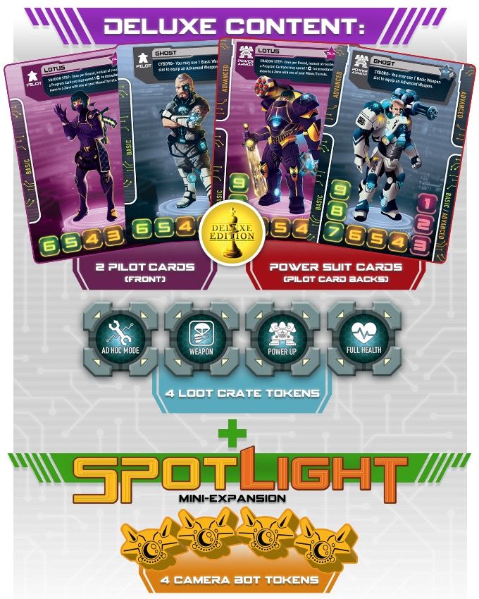 Tiny Epic Mechs: Kickstarter Deluxe Promo Pack board game cover