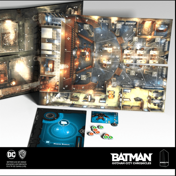 Batman: Gotham City Chronicles – The Sewers & GCPD Maps Expansion board game cover