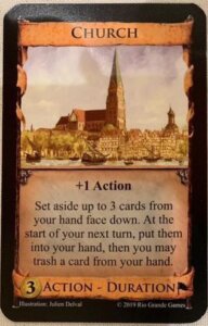 Dominion: Church Promo Card board game cover