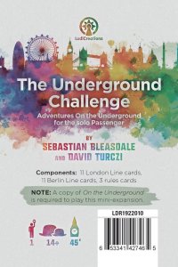 On the Underground: The Underground Challenge – London / Berlin board game cover