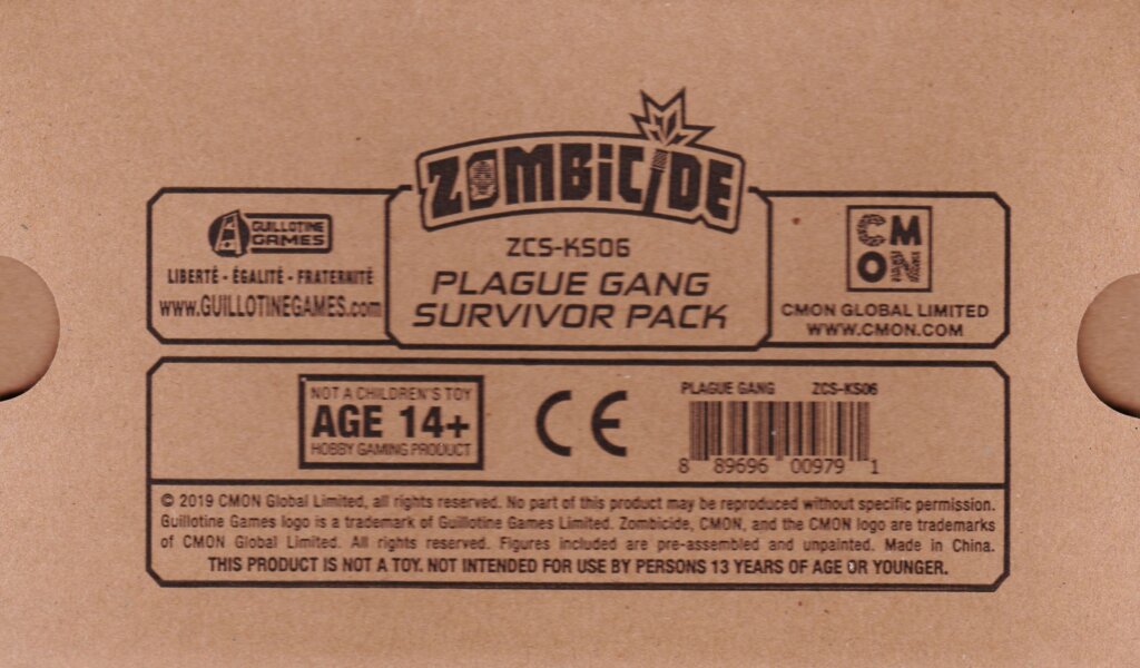 Zombicide: Invader – Plague Gang Survivor Pack board game cover