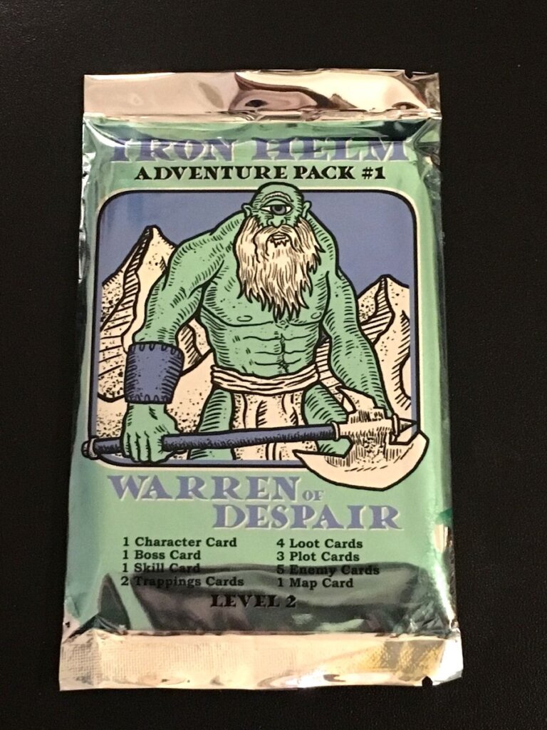Iron Helm: Adventure Pack #1 – Warren of Despair board game cover