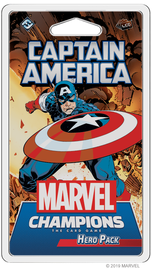 Marvel Champions: The Card Game – Captain America Hero Pack board game cover